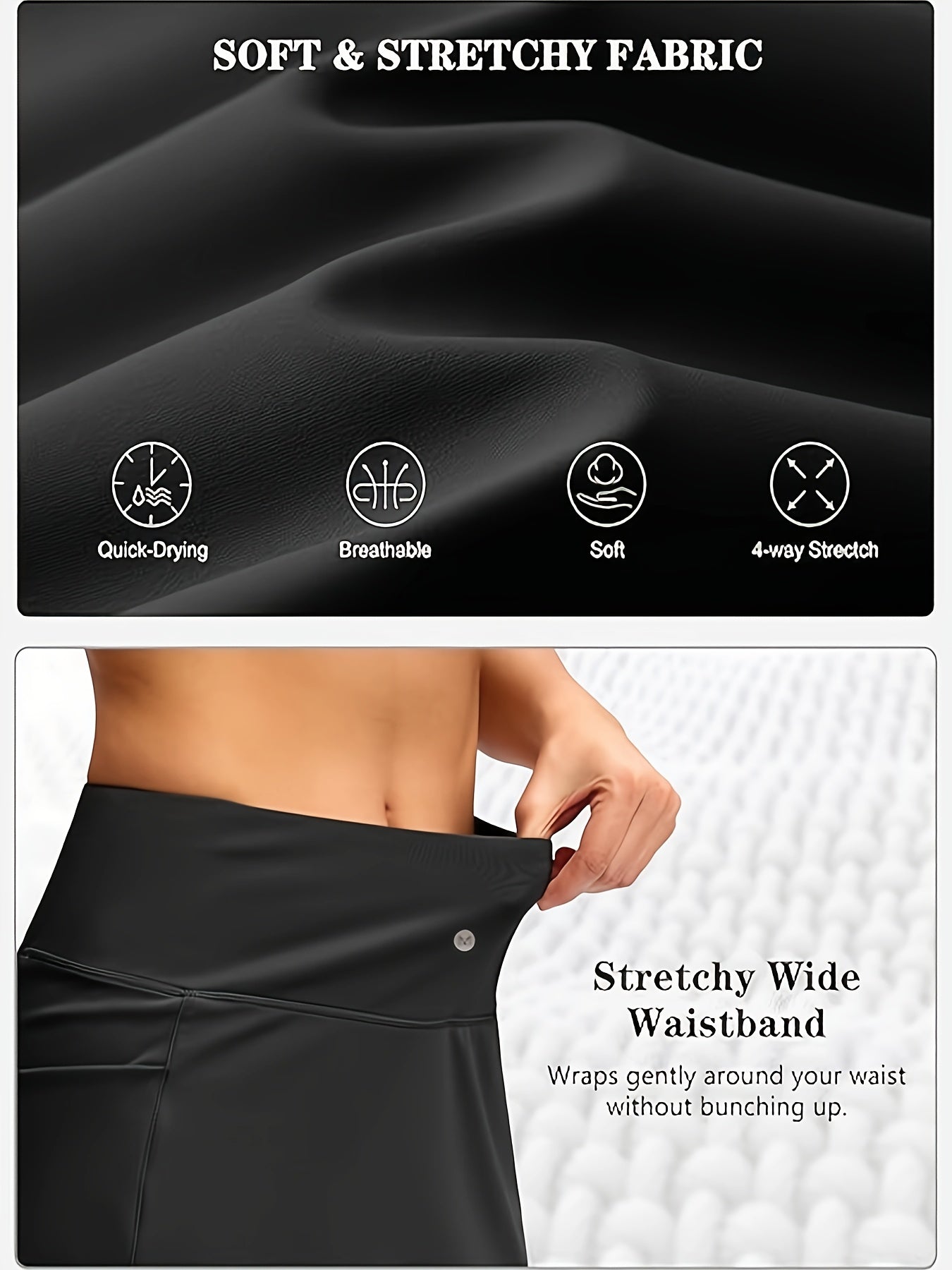 Women's Golf Skirts Skort 4 Side Pockets High Waisted Stretchy Tennis Skirt with Short Athletic Casual