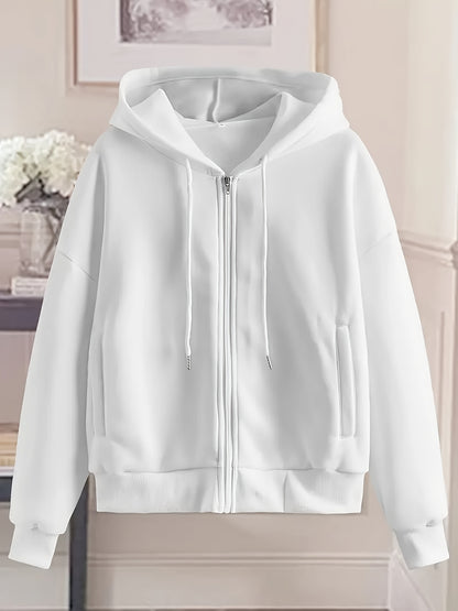 Women'S Winter Coats, Women'S Slim-Fit Hooded Jackets, Classic Design with Zippers And Drawstrings, Suitable for Multiple Occasions Such As Commuting And Shopping | Women'S Autumn And Winter Clothing | Casual And Elegant Women'S Clothing | K-Pop Fas