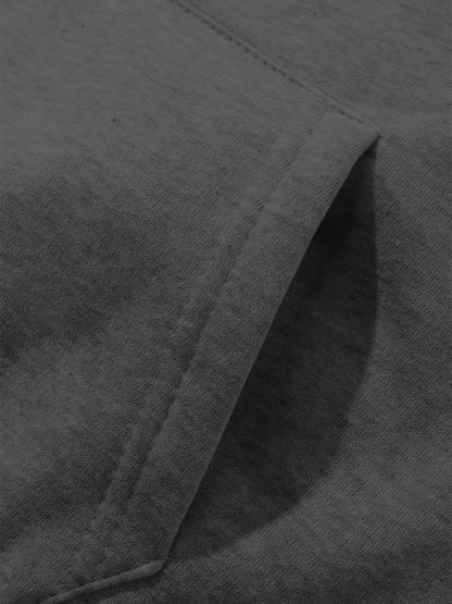 3pcs Men's Thick Hooded Sweatshirts in Solid Color - Casual & Sporty Pullover Hoodies, Long Sleeve, Loose Fit, Machine Washable for Fall & Winter