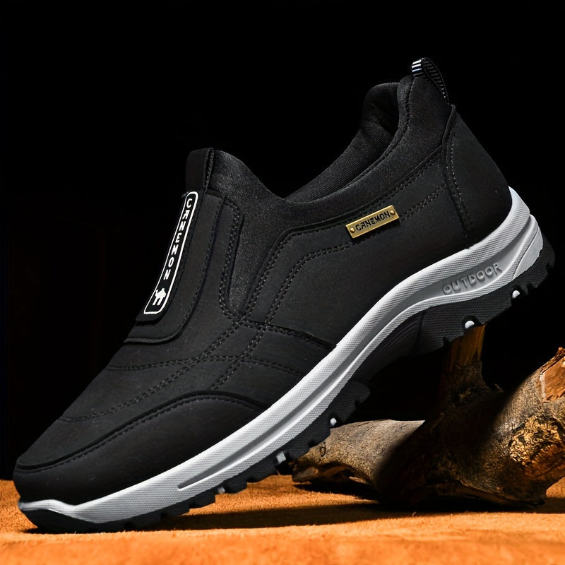 Sneakers, CANEMON Men's Comfort Slip-On Walking Shoes - Breathable, Non-Slip Rubber Sole for All Seasons