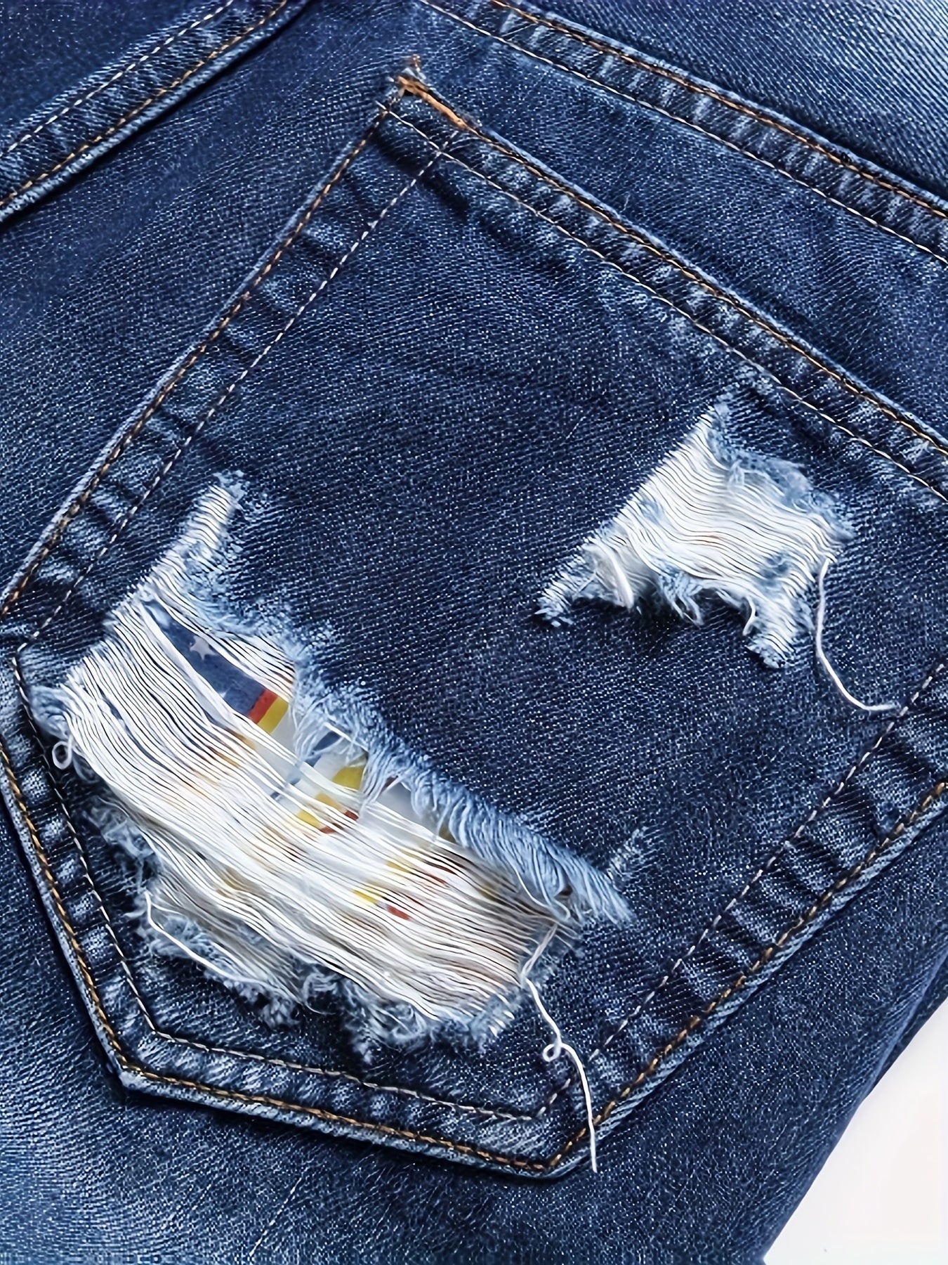 KEEVOOM Men'S Light Blue Washed Gradient Denim Shorts - Summer Casual Slim-Fit Shorts for Outdoor Sports & Trendy Daily Outfits