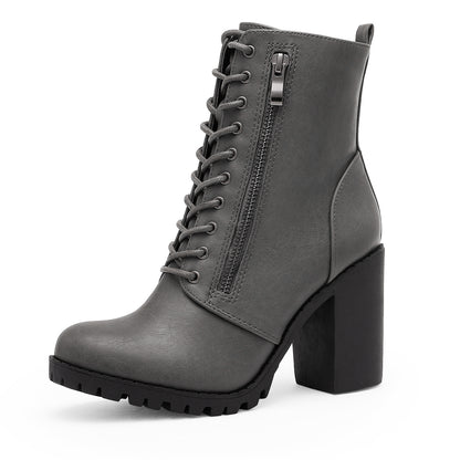Women's Stylish Fashion Comfortable Chunky Heel Ankle Booties