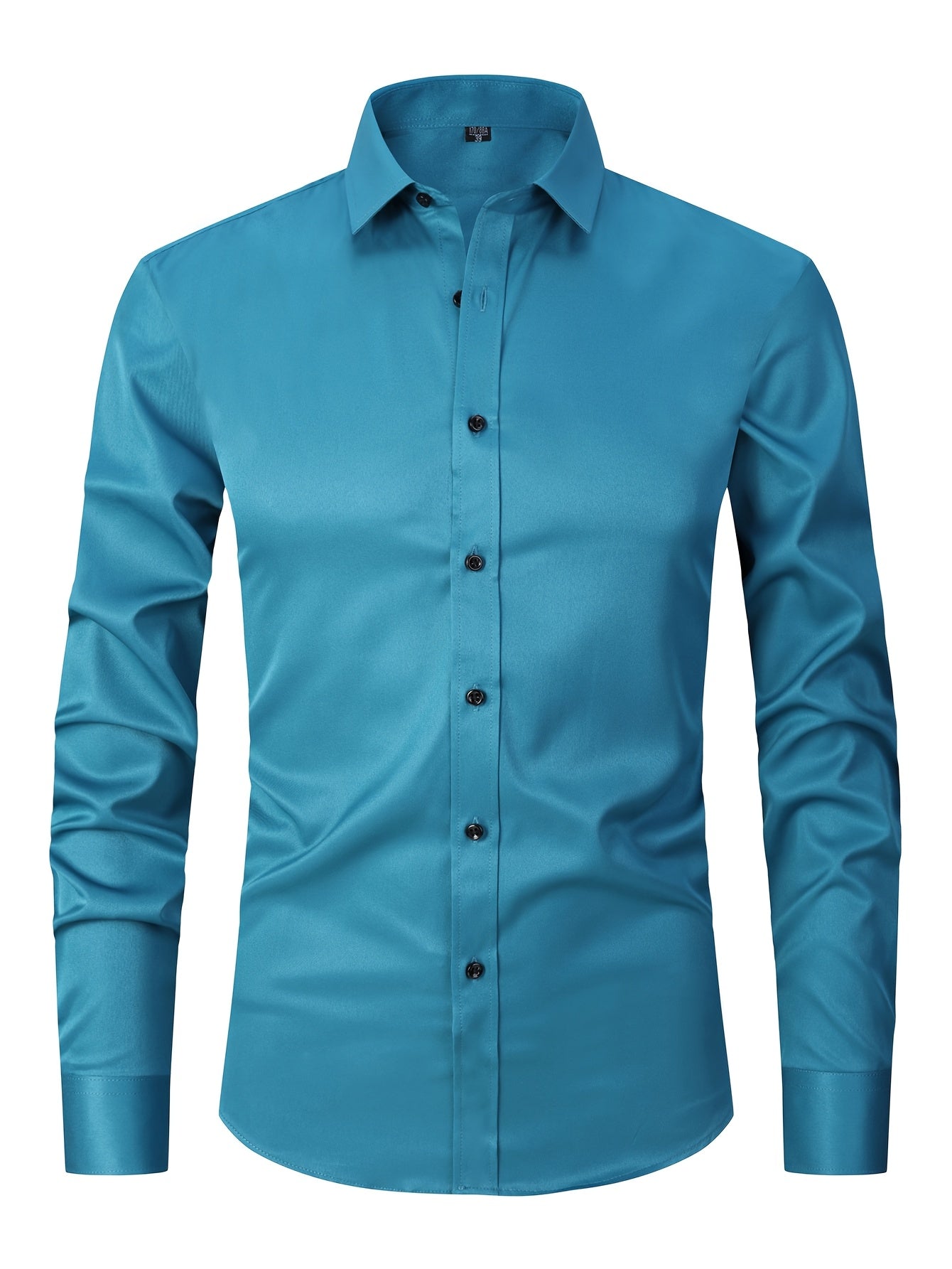 Men's Cufflink Shirt 2026 Spring/Summer French Cuff Shirt Breathable, Stretchy, Wrinkle-Resistant Business Casual Easter Gift Suitable for Men, Husband, Father Holiday Cruise Essential Short-Sleeve Shirt Summer Top Formal Dress Shirt