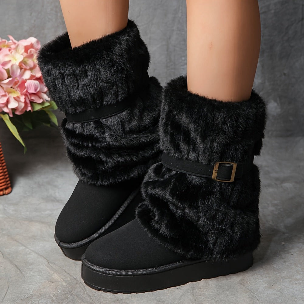 Women's Snow Boots – Wide Fit Non-Slip for Cold Weather