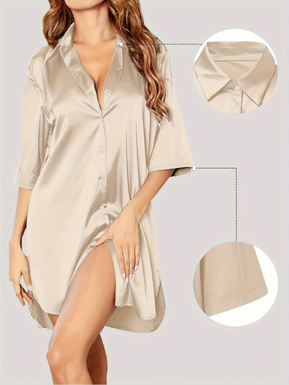 Women's Sleepwear - 3-Piece Solid Color Comfort