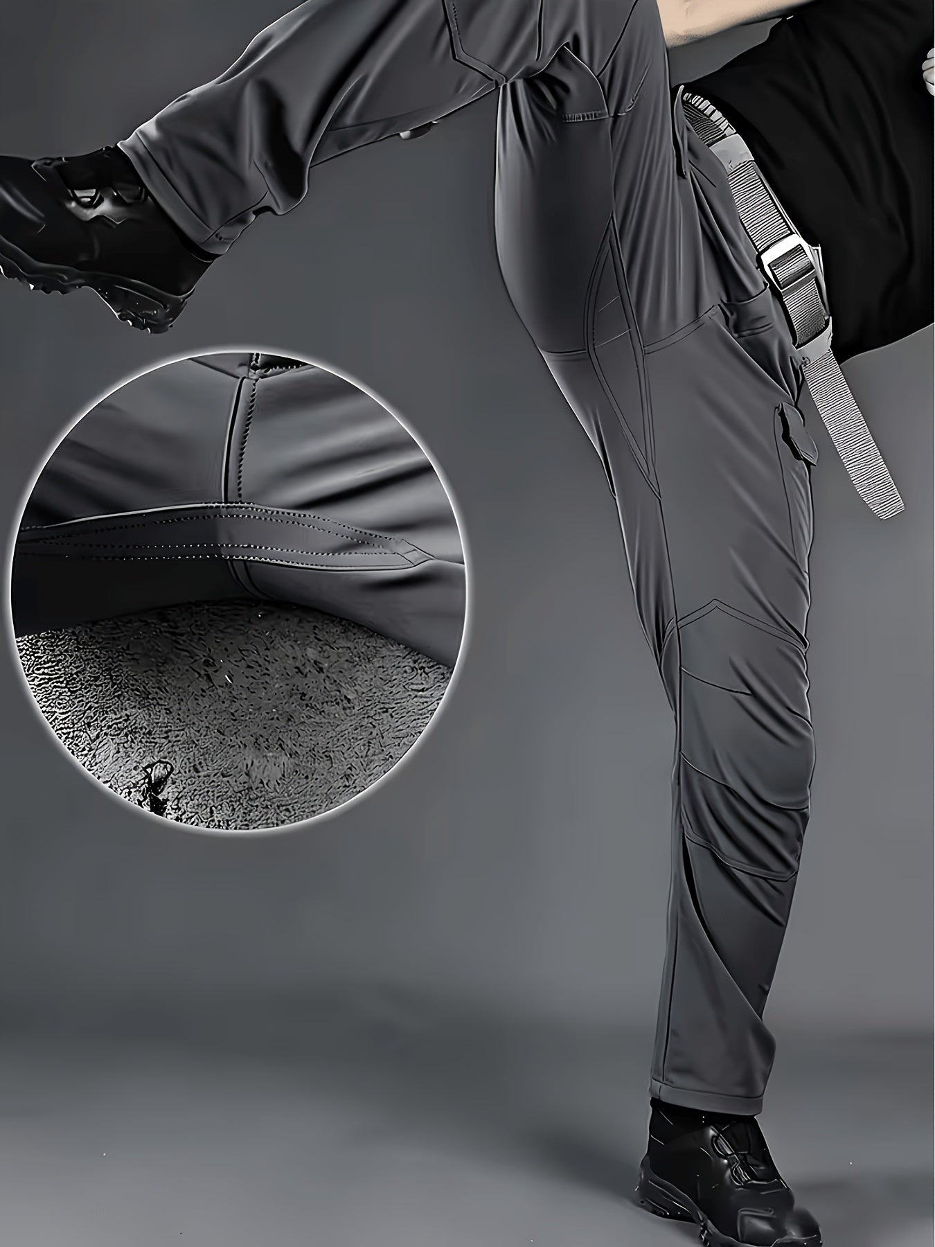 Men's Tactical Cargo Pants with Multi-Pocket Design (Includes A Belt)- Durable Quick-Dry Outdoor Hiking, Camping, Workwear & Travel Pants - Straight-Leg Regular Fit Casual Tactical Gear, Camping Essentials, Breathable Material, Adventure