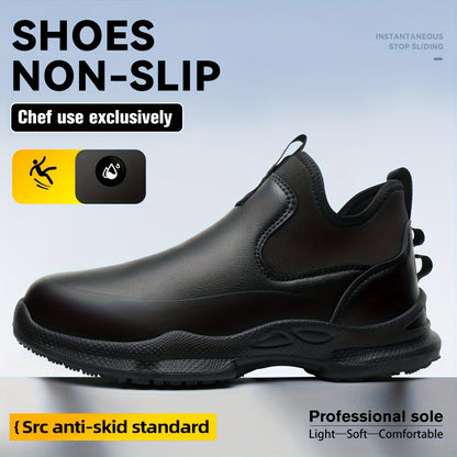 Men's Slip- Shoes, Slip-On Style, Slip- &, Comfortable & Lightweight - Ideal for & Restaurant Workers