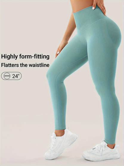 VOYJOY Women Impact Leggings Seamless Scrunch Butt Lifting Workout Leggings High Waisted Gym Yoga Pant