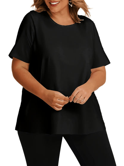 6pcs Random Women's Crew Neck T-shirt, A Versatile And Casual Short-sleeved Top, Breathable And Quick-drying, Suitable for Multiple Scenarios Such As Fitness, Shopping, Dating, Daily Commuting, Etc., An Essential Summer Top Item