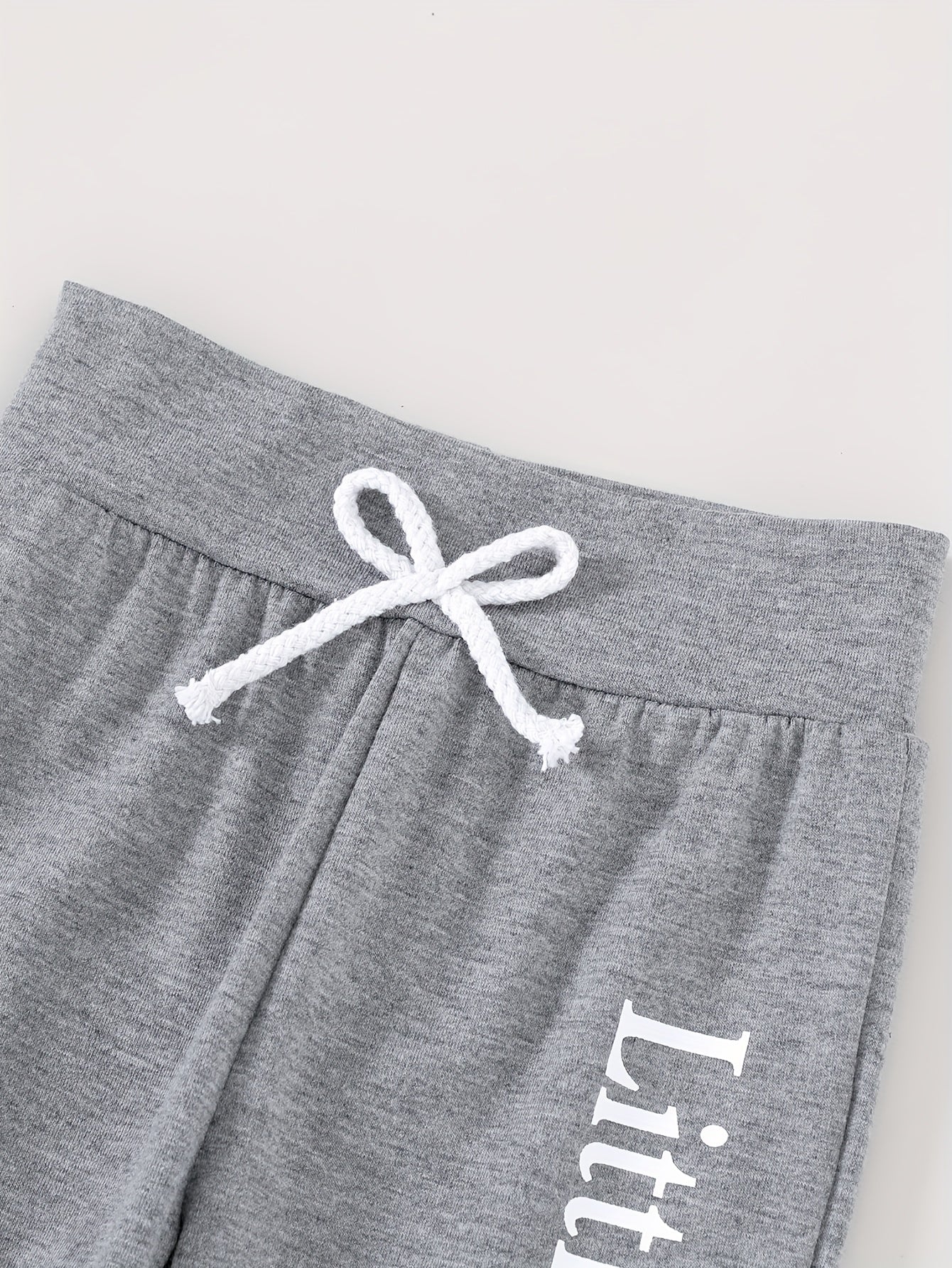 3pcs Cute Baby Boy Soft, Comfortable, Breathable Letter And Gesture Pattern Jumpsuit And Letter Slogan Front Tie Pants with Hat Suitable for Casual Daily Vacation Parties, Perfect for Outdoor
