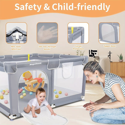 Baby Playpen - Breathable Soft Inch X50