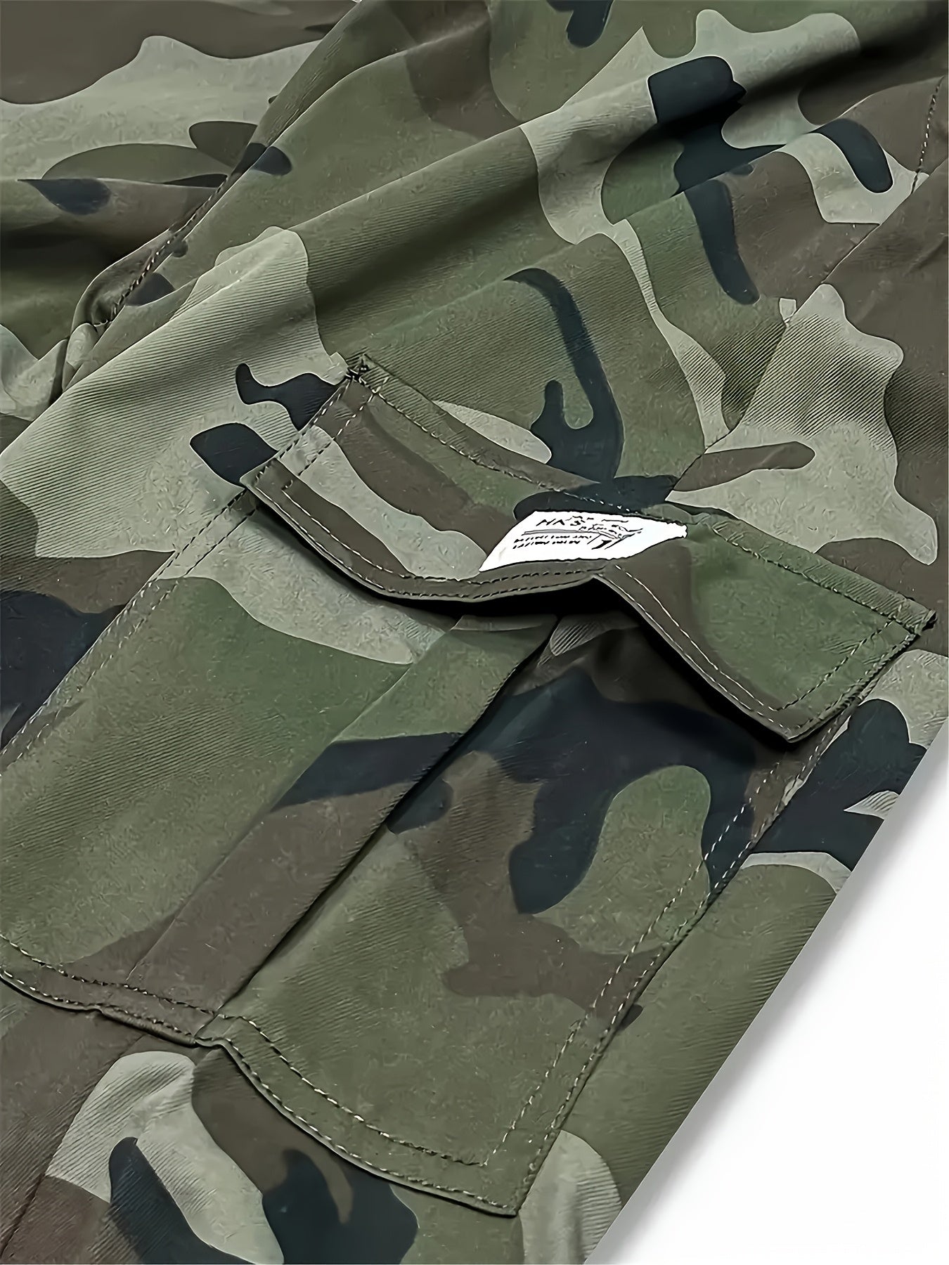 [Father'S Day Gift Choice] 3pcs Camo Cargo Shorts for Men, Knee-Length Shorts with Flap Pockets And for Hiking, Hunting, Fishing, Work Shorts for All Outdoors Activities