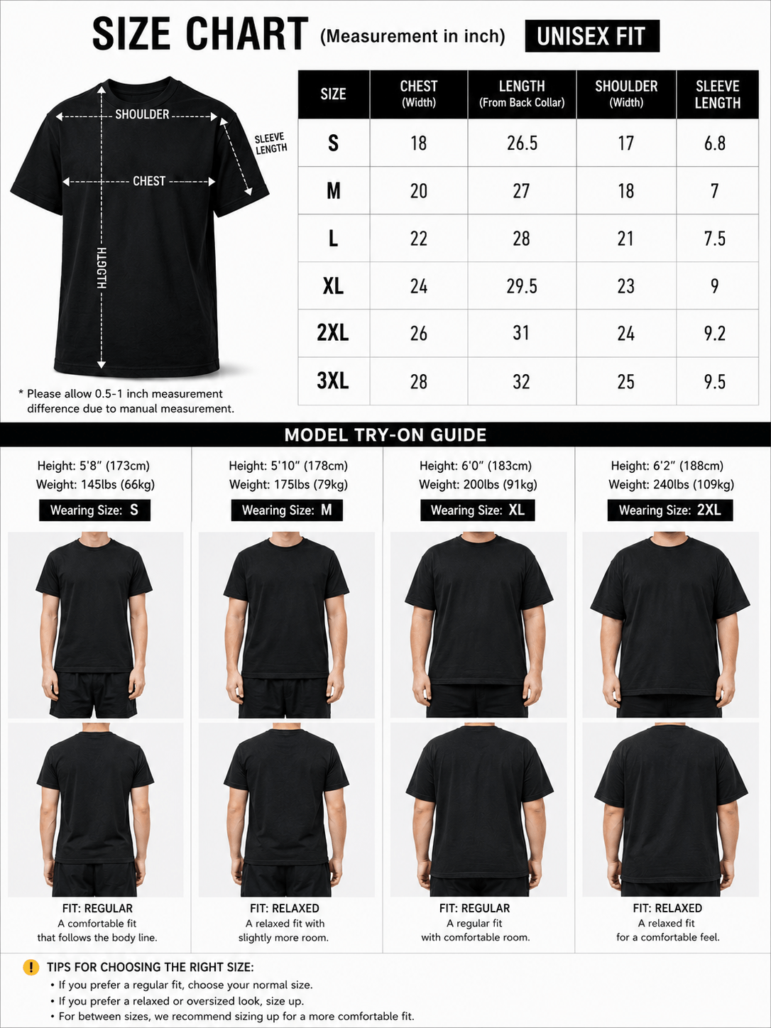 Men's HY01-Black-3pcs V-Neck Slim-Fit T-Shirt - product view 30
