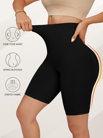 2-Pack High-Waisted Tummy Control Shaping Hip-Lifting Briefs Seamless Boxer Briefs Women'S Traceless Safety Pants Anti-Exposure Leg Pants