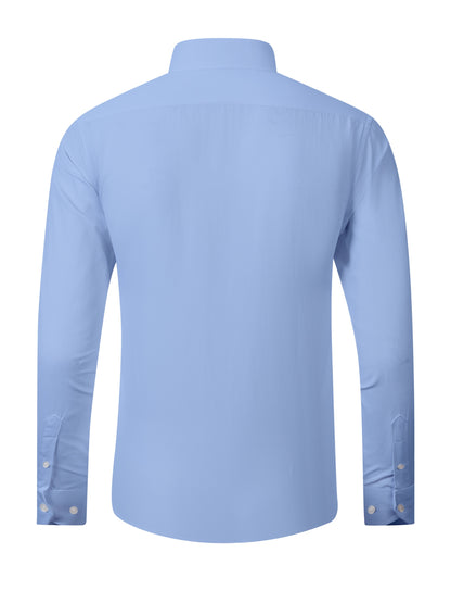 3pcs Men'S Stretch Long Sleeve Business Casual Dress Shirts