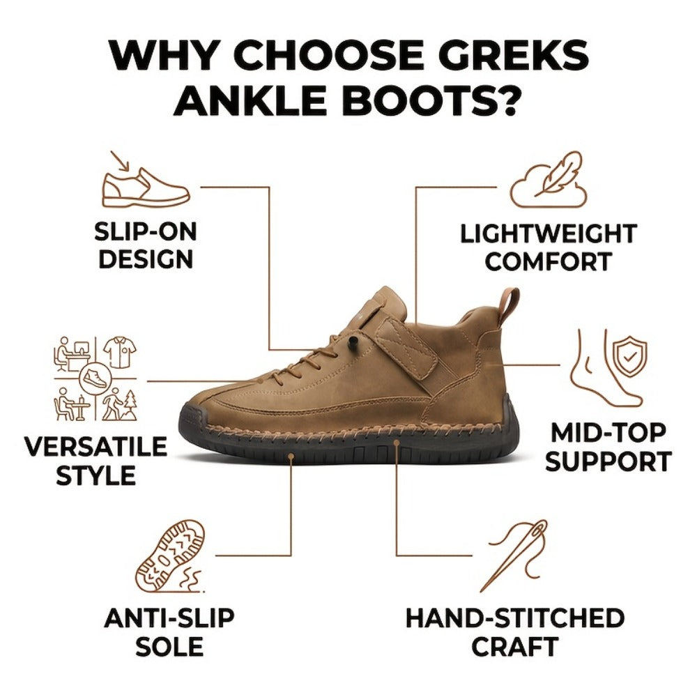 Men's Boots - Lightweight Design & Cushioned Support