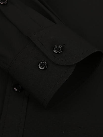 Men's Regular Fit Casual Button Shirts Long Sleeve Stretch Breathable Wrinkle Resistant Solid Work Weekend Wear