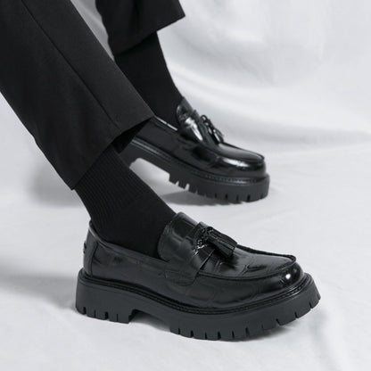 Men's Loafers & Slip-Ons - Platform Sole & Tassel Detail 268965