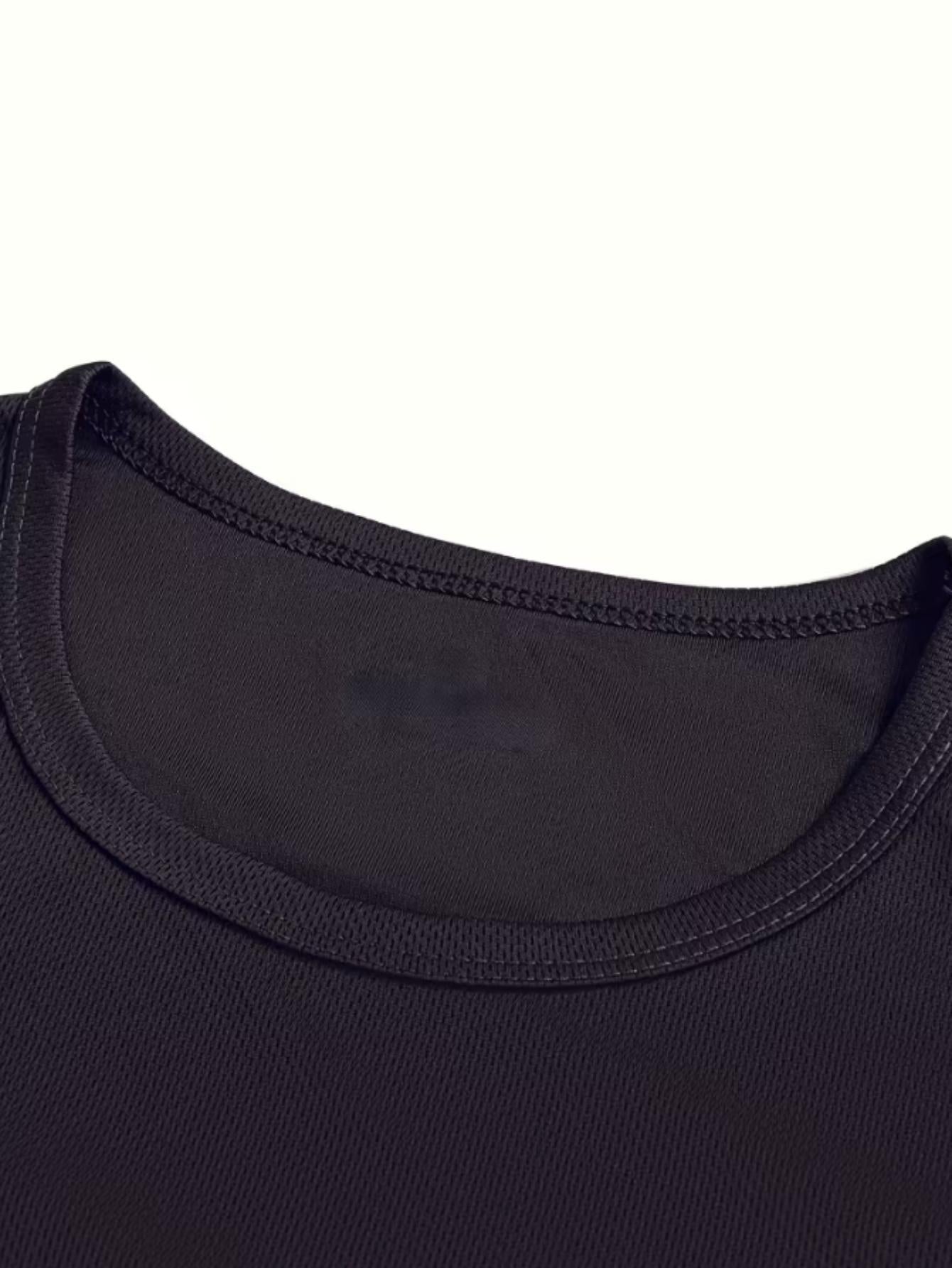Men's Navy Blue Striped Long-Sleeve T-Shirt Three-pc: Crew Neck, Geometric Flag Pattern. Breathable and Quick-Drying, Sweat-Absorbent and Durable, Regular Fit. Classic and Stylish Sportswear, Comfortable Basic for Home/Daily Wear鈥擬en's Versatile