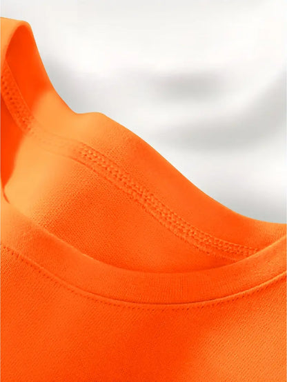 Plus Size, Plus Size Comfortable Short Sleeve Round Neck Top