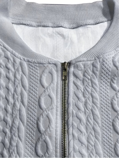 2025 New Women's Zip-Up Cardigan Sweater - Long Sleeve Outerwear, Soft Fabric for Cozy Casual Layering | Warm & Breathable Spring/Autumn Layering Piece | Perfect for Daily Wear, Office, Weekend Trips | Easy to Match Dresses, Jeans