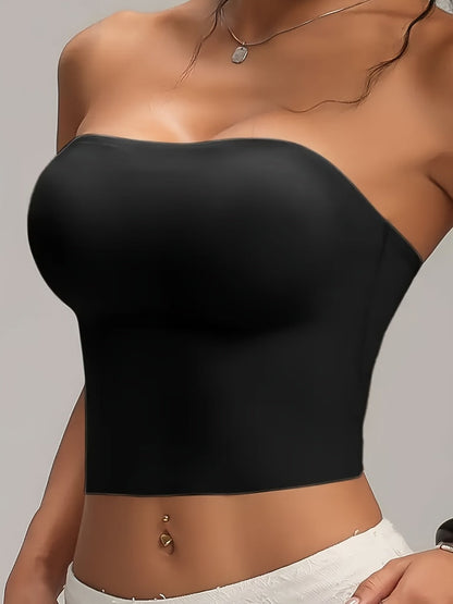 Women's Strapless Soft Support Bra - Seamless, Soft Support