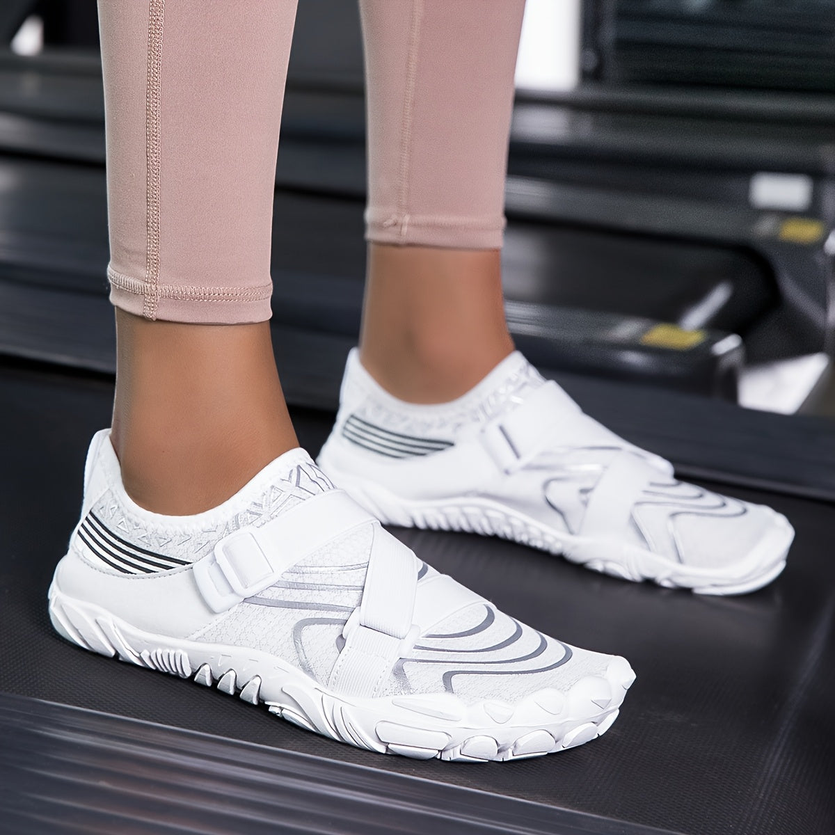 [1 Pair Quick-Dry Water Shoes] 1 Pair Unisex Quick-Dry Water Shoes, Breathable Fabric Upper, Rubber Sole, Lightweight Non-Slip Yoga Sneakers for Swimming, Diving, Beach, Cycling, Hiking, Home Office Use - Spring/ Fall Season