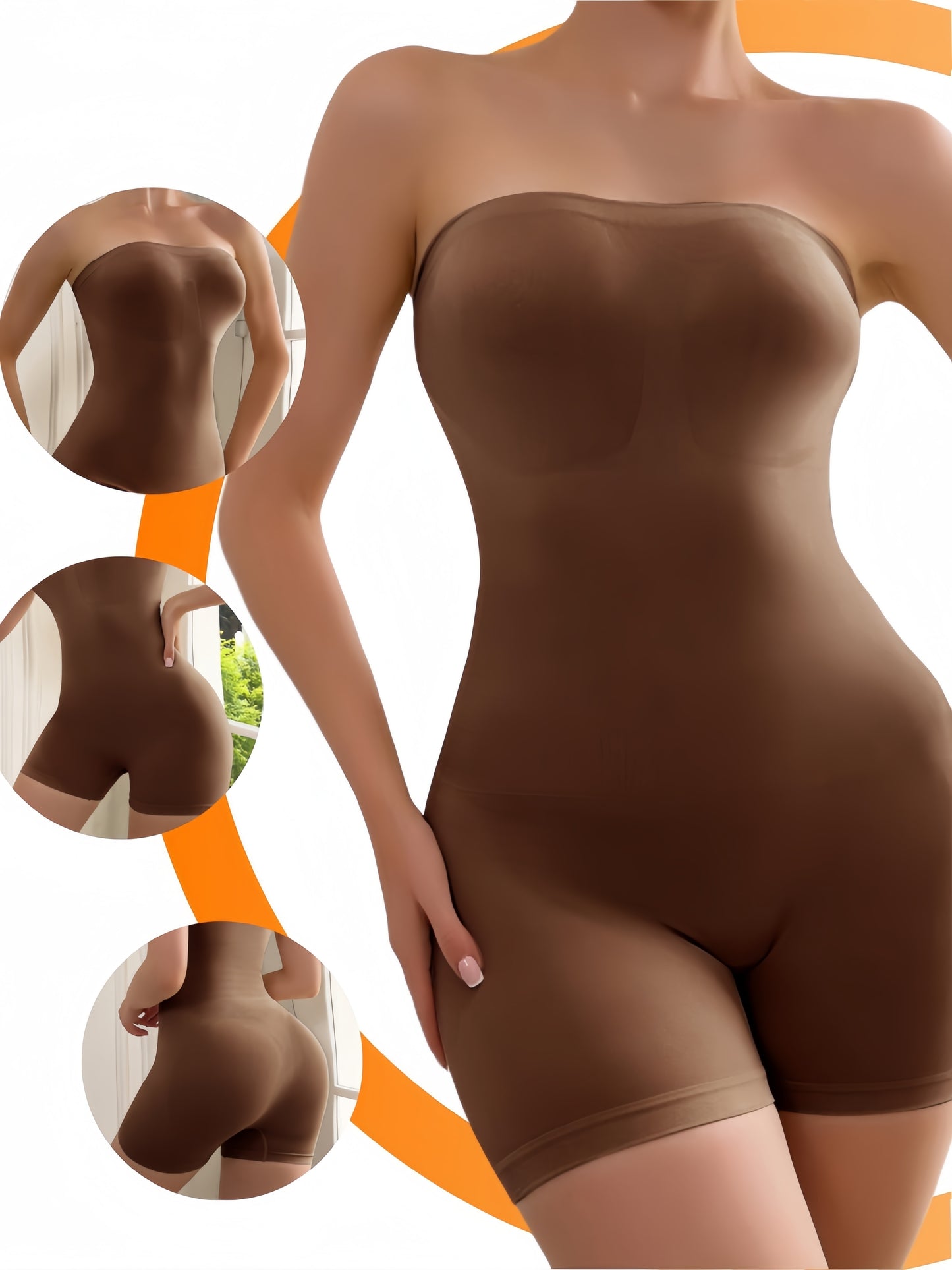Seamless Bodysuit for Women Designed to Shape The Body And Control The Tummy, Perfect for Wearing Under Dresses