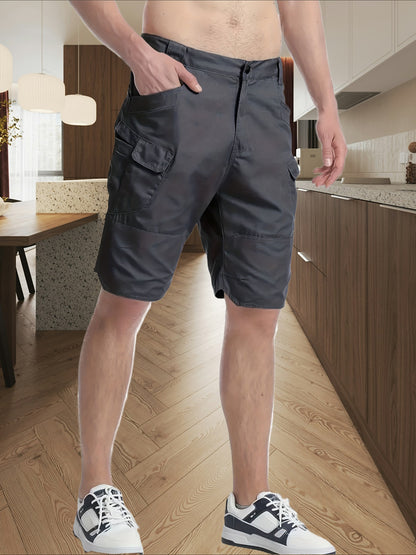 Men's Black+gray Shorts - product view 3