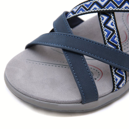 Women'S Sports Sandals, Outdoor Casual Shoes With Adjustable Elastic Bands And Arch Support, Summer Non Slip Fashionable Beach Sandals