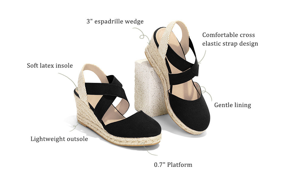 A Pair of Women's Sandals with Wedge Heels, Closed Toes, Hand-stitched Details, Invisible Height-increasing Design, Lightweight, Stylish, Comfortable, Soft, Sweet, and Elegant -perfect for Weddings, Casual Attire, and Parties., Women Shoes