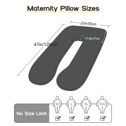 Pregnancy Pillow - U-Shaped Full-Body Maternity Sleeping