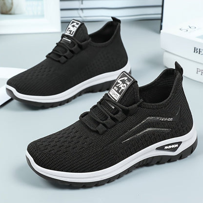 Women's Walking Shoes – Breathable Mesh Cushioned Comfort for Everyday Wear