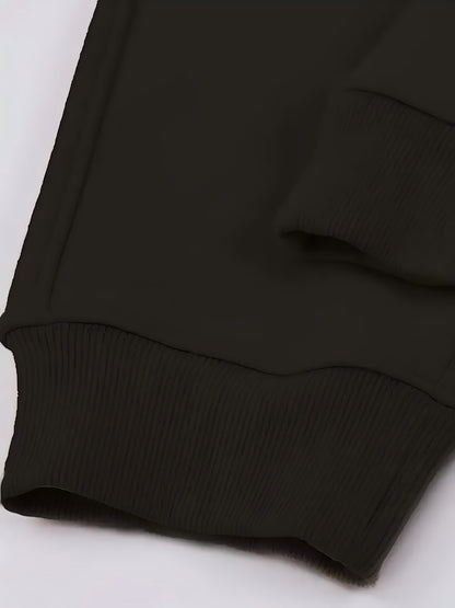 Men's 3pcs Thick Autumn And Winter Sports Pants, Warm And Casual Running Pants with Added, Adjustable Waistband And Drawstring, Double-sided Pockets. Suitable for Teenagers to Exercise, Run, Play Ball, Train, And Travel Outdoors,.