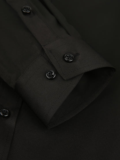 Men's Cufflink Shirt 2026 Spring/Summer French Cuff Shirt Breathable, Stretchy, Wrinkle-Resistant Business Casual Easter Gift Suitable for Men, Husband, Father Holiday Cruise Essential Short-Sleeve Shirt Summer Top Formal Dress Shirt