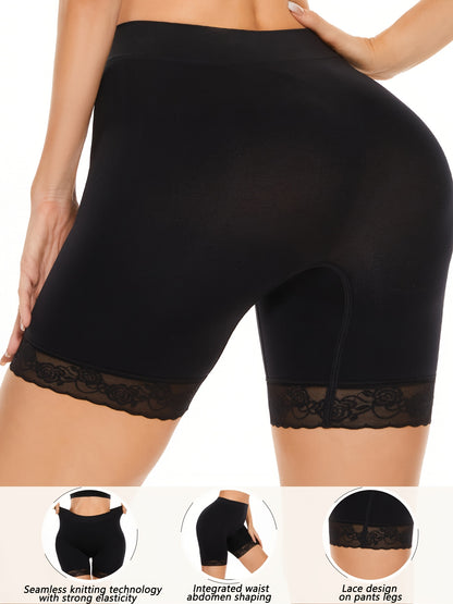 3pcs Women'S Shapewear Leggings with Lace for Wearing Under Dresses, Women'S Bottom Shorts, Boxer Shorts, Women'S Underwear Sweat Pants Women'S