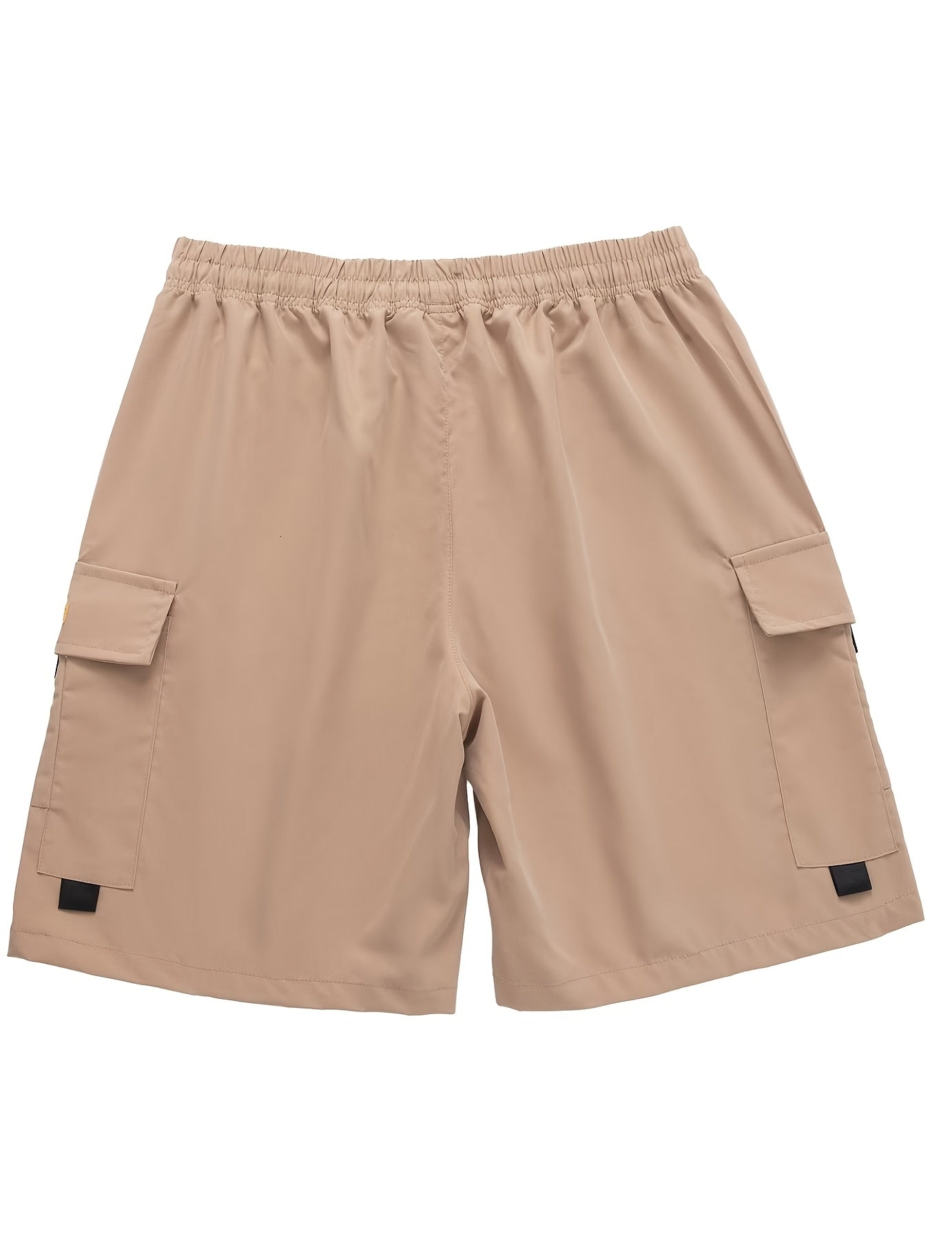 4pcs Men's Cargo Shorts, Elastic Waist Drawstring, Quick Dry Workout Shorts with Multi Pockets, for Gym, Fitness, Golf & Outdoor Activities, Loose Fit Casual Workwear- Breathable & Lightweight, Elastic Drawstring Waist, Multi-Pocket Design