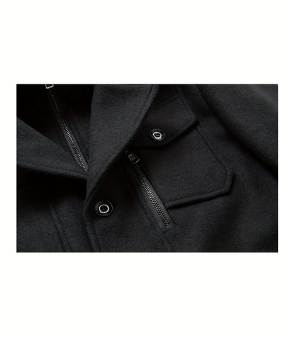 Men's Versatile Fleece Single-Breasted Coat