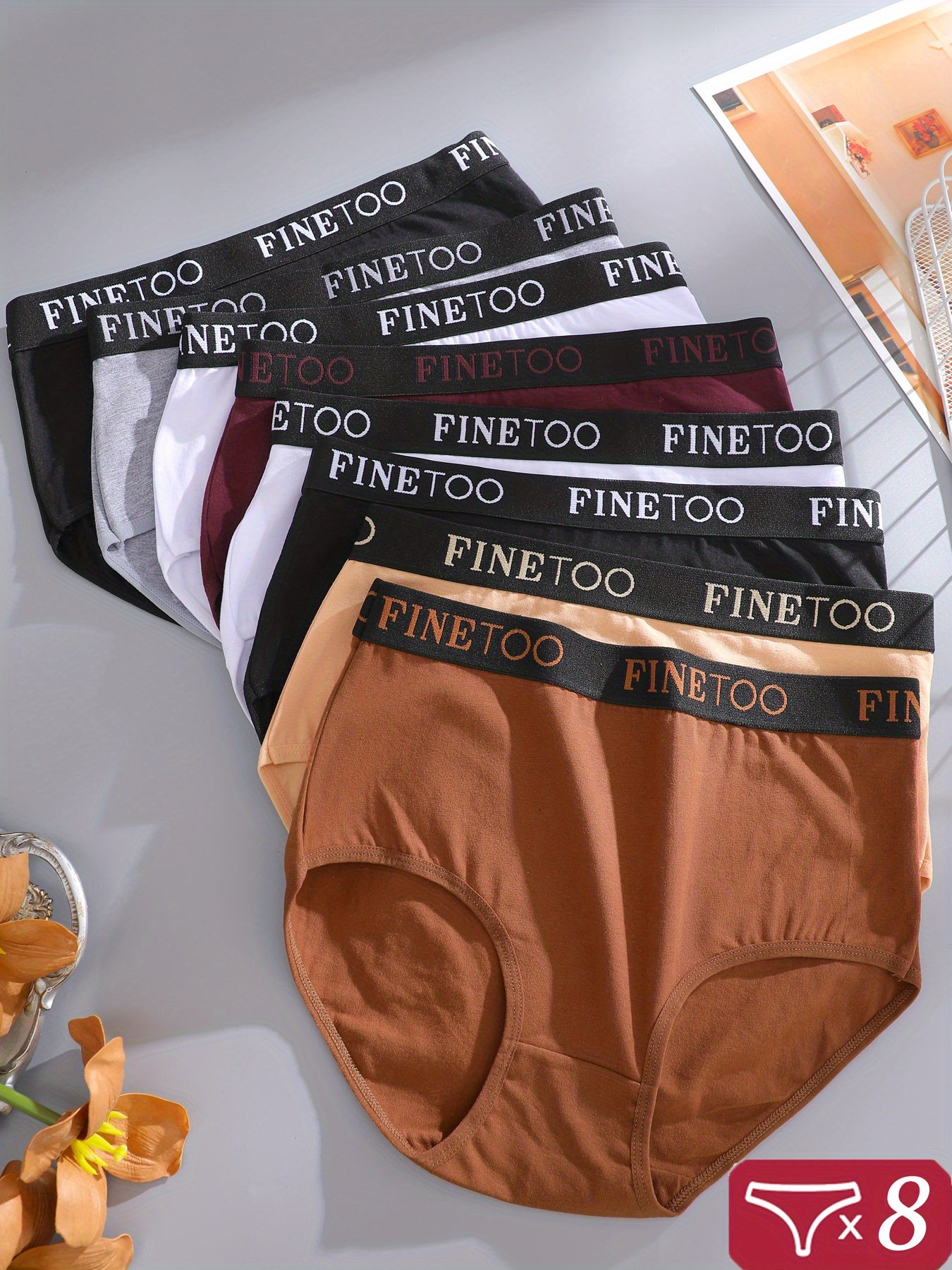 Women's Mixed colors High-Waist Underwear - product view 5