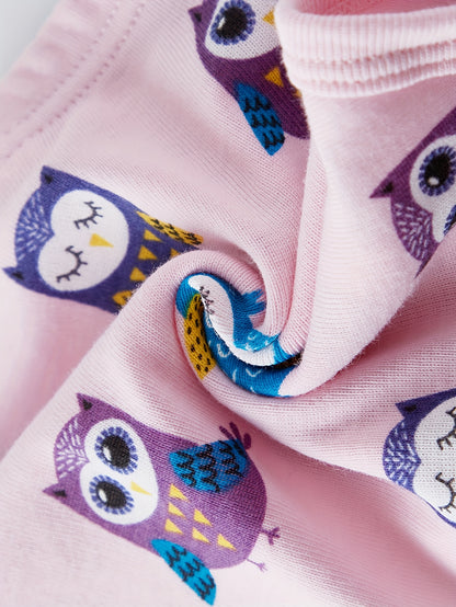 [Random] Random 6pcs ' Cute Flower And Animal And Cloud Print Briefs, Cartoon Pattern Panties, Soft And Comfy Underwear Set, for All Season Wearing