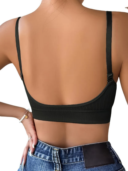 2026 4pcs Women's U Back Sports Bra with Adjustable Straps And Removable Padded Bra Game Day Fan Gear for Football and All Fans