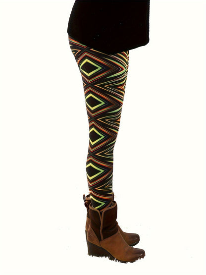 Leggings for Women Tie-Dye & Printed Fashion Leggings Regular/ One Size