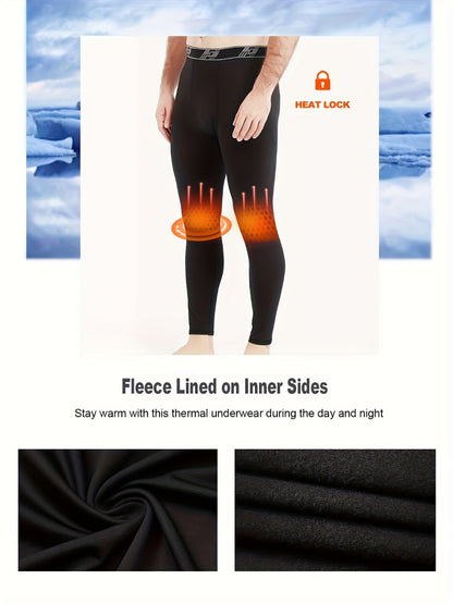 Men's 4-Piece Thermal Compression Tights - Close-Fit Warm Layer