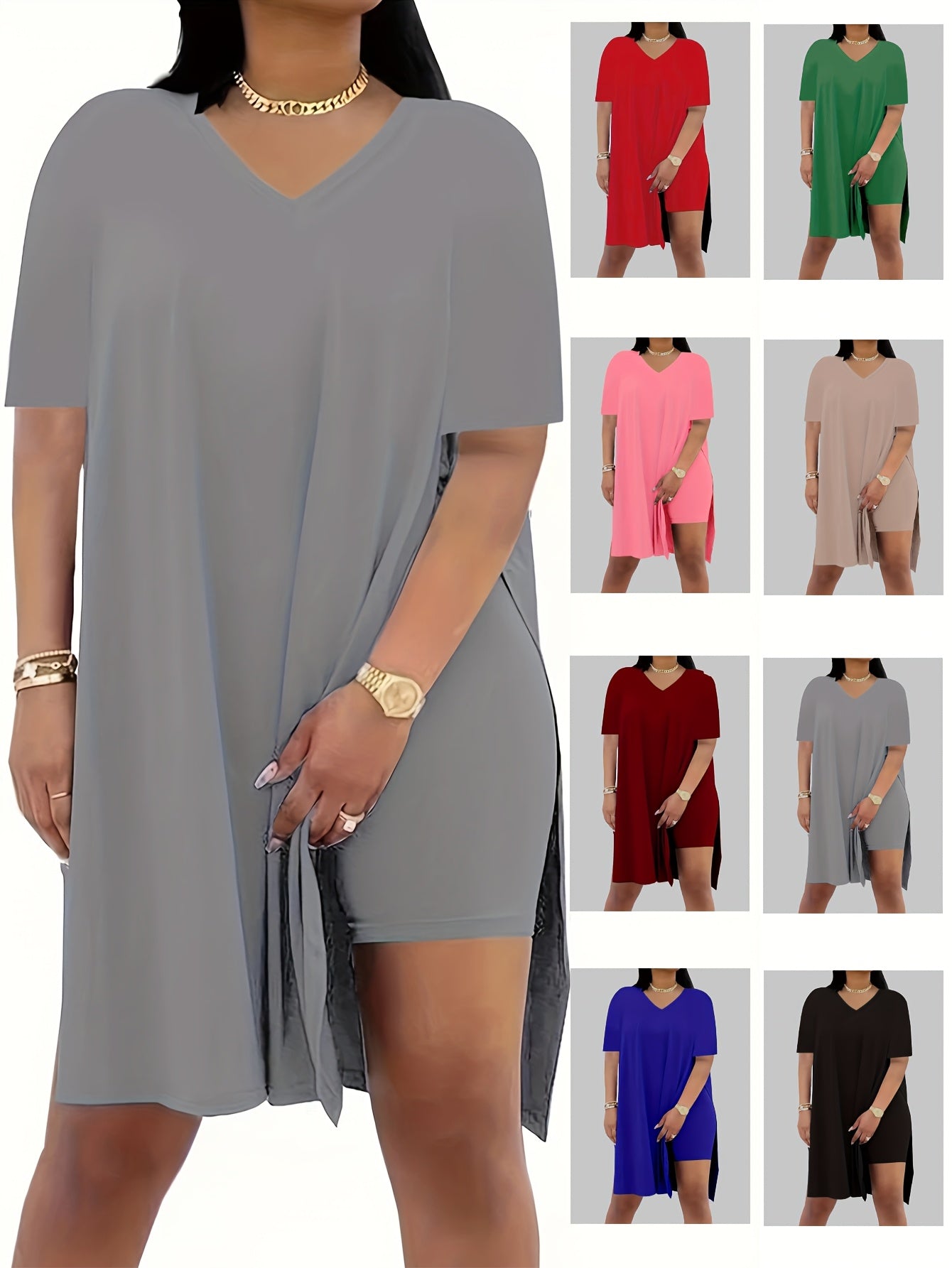 Women's Black Polyester V-Neck Shorts - product view 33