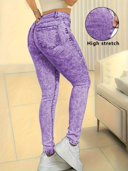 Women's Jeans - Light Blue Stretch Casual