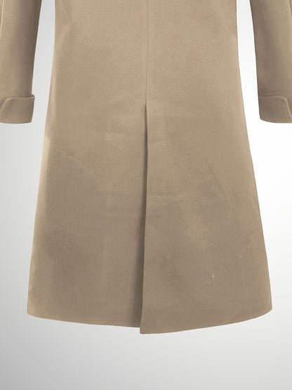 Men's Versatile Wool Blend Double-Breasted Coat