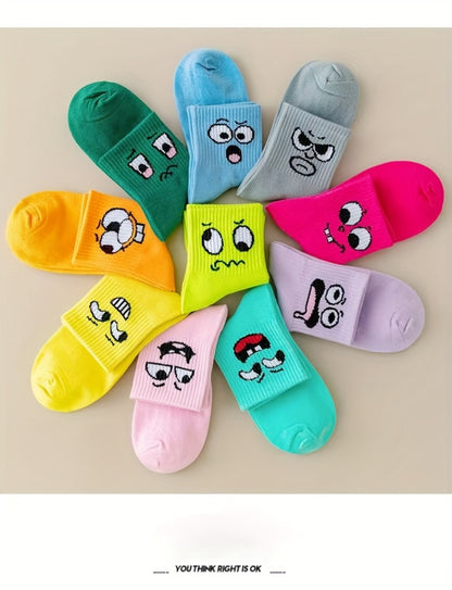 Women's Cute Print Socks - 10-Pair Pack
