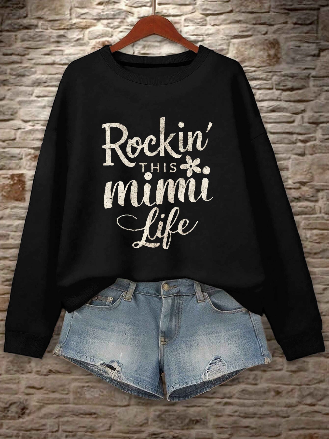 Floral Rock Style Mimi Life Women'S Sweatshirt