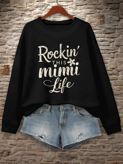 Floral Rock Style Mimi Life Women'S Sweatshirt