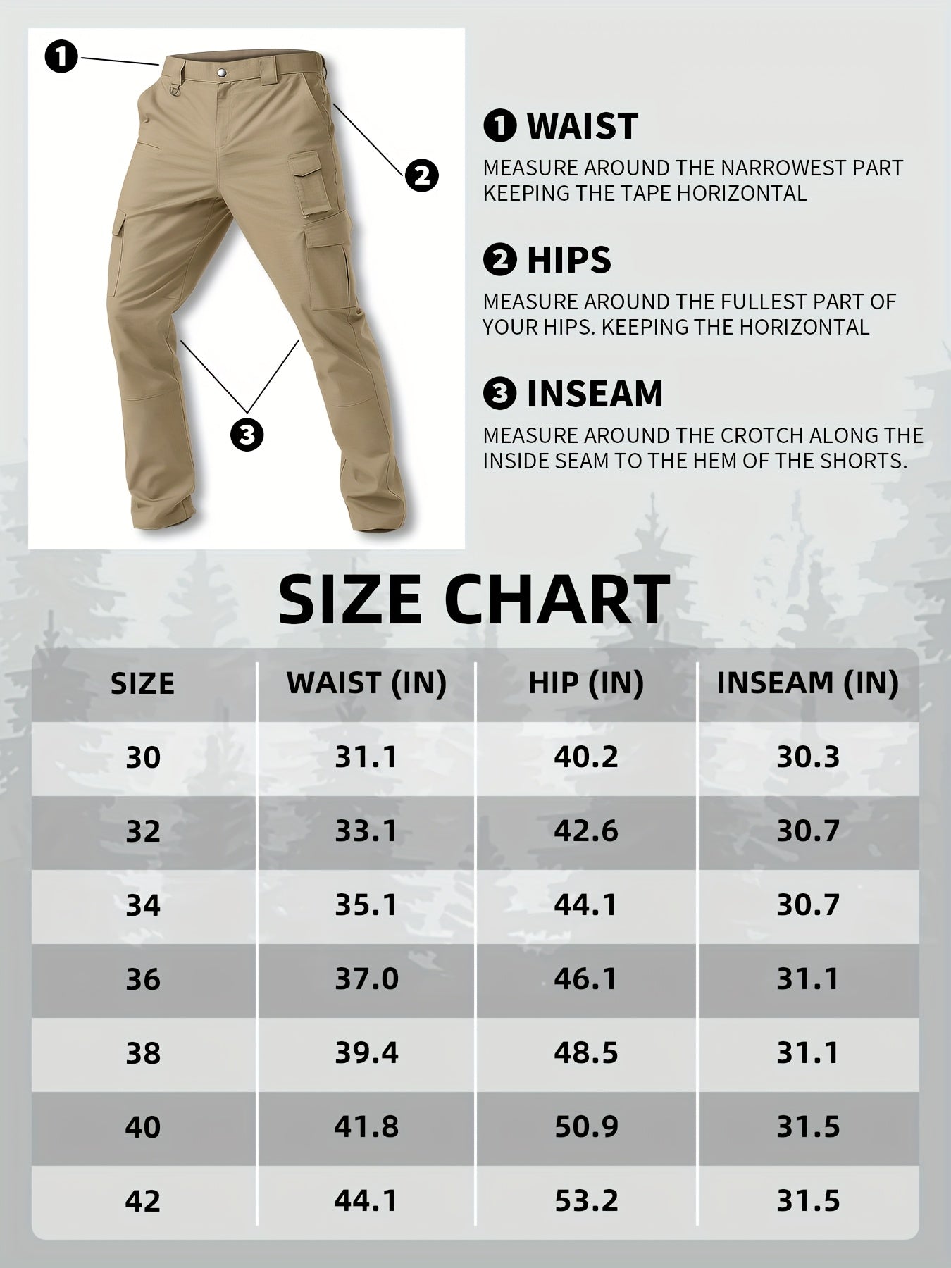 31' Men's Work Pants Cargo Pants Loose Casual Multi Pockets Outdoor Pants Color Block Straight Leg Cargo Pants with 8 Pockets